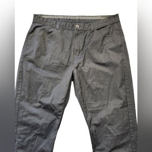 Men's Gray Calvin Klein Straight Leg Pants 100% Cotton